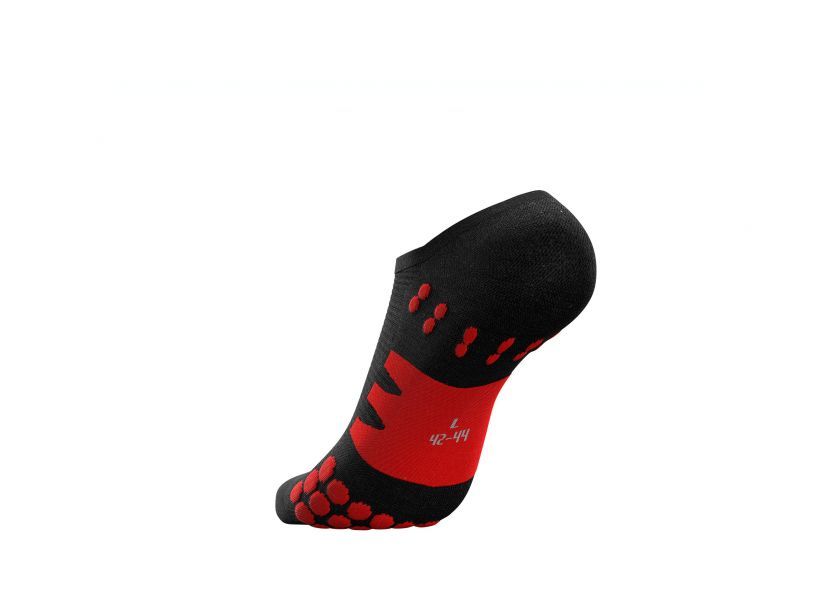 NO SHOW SOCKS - BLACKRED